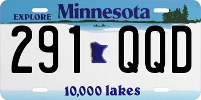 MN license plate 291QQD