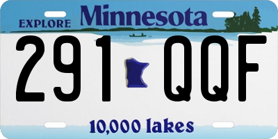 MN license plate 291QQF