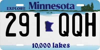 MN license plate 291QQH