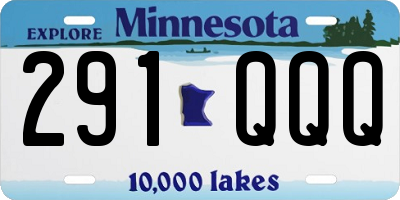 MN license plate 291QQQ