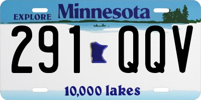 MN license plate 291QQV