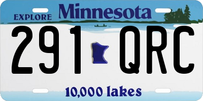 MN license plate 291QRC