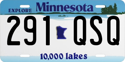 MN license plate 291QSQ