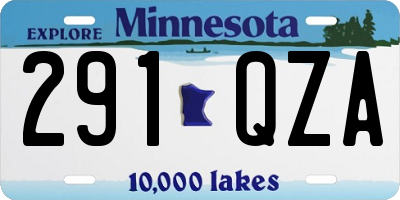 MN license plate 291QZA