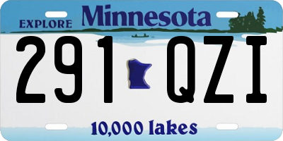 MN license plate 291QZI