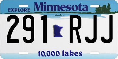 MN license plate 291RJJ