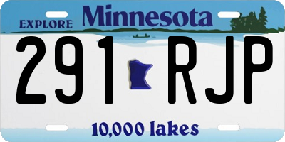 MN license plate 291RJP