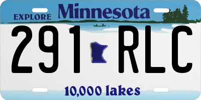 MN license plate 291RLC
