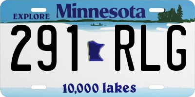 MN license plate 291RLG