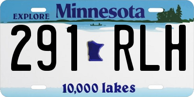 MN license plate 291RLH