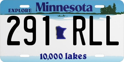 MN license plate 291RLL