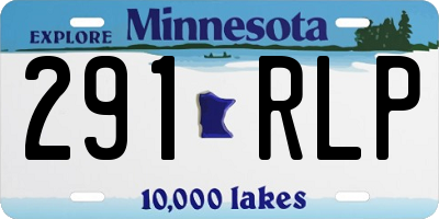 MN license plate 291RLP