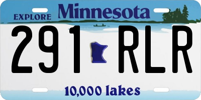 MN license plate 291RLR