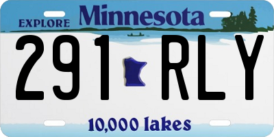 MN license plate 291RLY