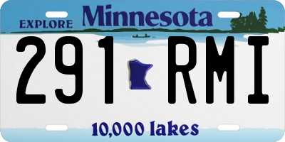 MN license plate 291RMI