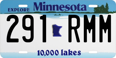 MN license plate 291RMM