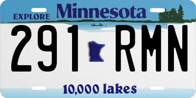 MN license plate 291RMN