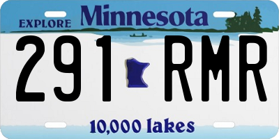 MN license plate 291RMR