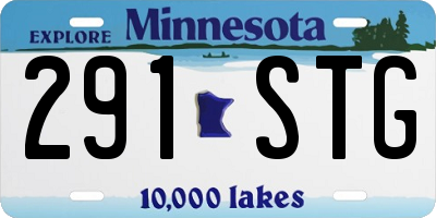 MN license plate 291STG