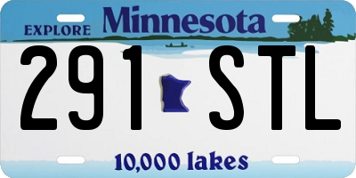 MN license plate 291STL