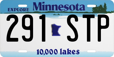 MN license plate 291STP
