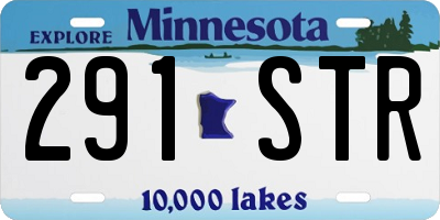 MN license plate 291STR