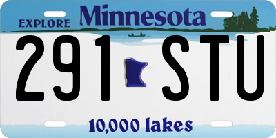 MN license plate 291STU