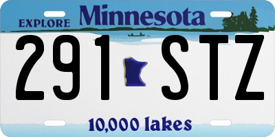MN license plate 291STZ