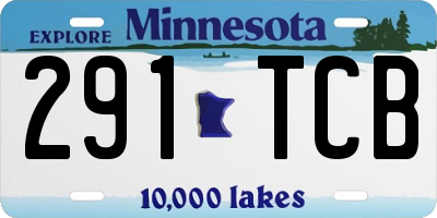 MN license plate 291TCB