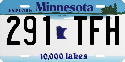 MN license plate 291TFH