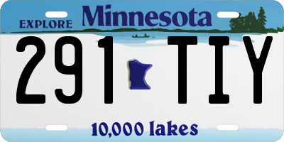 MN license plate 291TIY