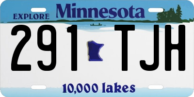 MN license plate 291TJH
