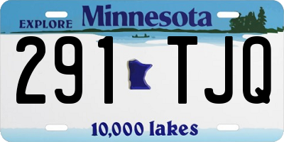 MN license plate 291TJQ