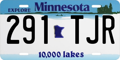 MN license plate 291TJR