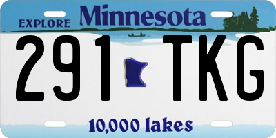 MN license plate 291TKG