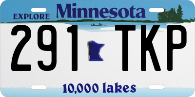 MN license plate 291TKP