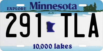 MN license plate 291TLA