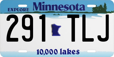 MN license plate 291TLJ