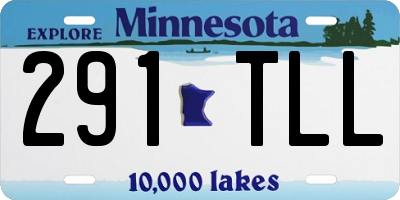 MN license plate 291TLL