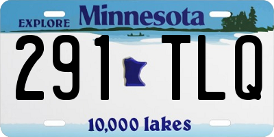 MN license plate 291TLQ