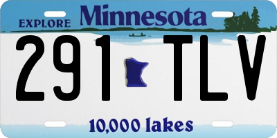 MN license plate 291TLV