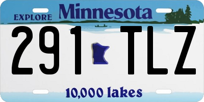 MN license plate 291TLZ