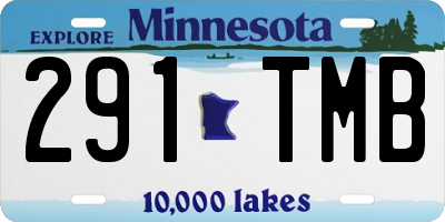 MN license plate 291TMB