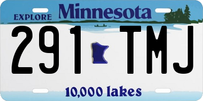 MN license plate 291TMJ