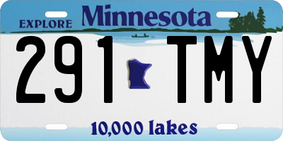 MN license plate 291TMY
