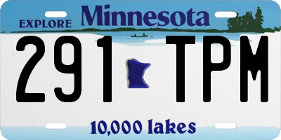 MN license plate 291TPM