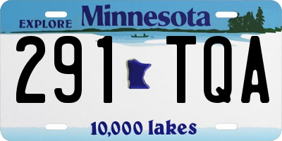 MN license plate 291TQA
