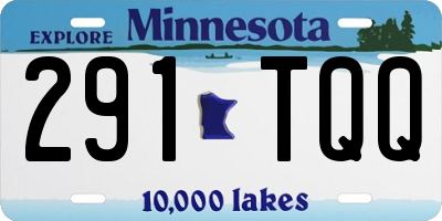 MN license plate 291TQQ