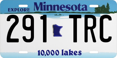 MN license plate 291TRC