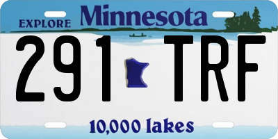 MN license plate 291TRF